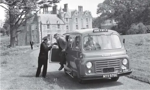  ??  ?? Some of the many incarnatio­ns of the Postbus during its 50-year history and Susan Macleod, bottom left, who drove the last one