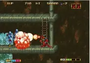  ??  ?? » [Neo-geo] Showing off some impressive fiery effects in the enjoyable fantasy platformer Magician Lord.