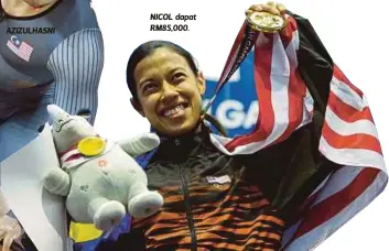  ??  ?? NICOL dapat RM85,000.