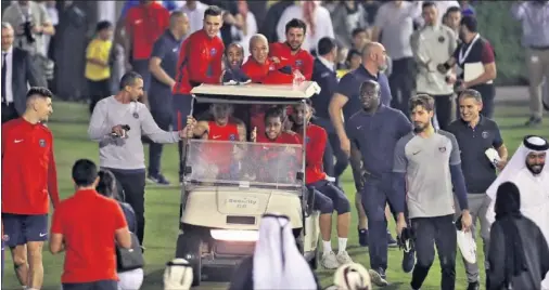  ??  ?? EN DOHA. La plantilla del PSG se ha desplazado a Qatar para realizar una gira de invierno con toda su plantilla.