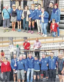  ??  ?? Les équipes de GDM sur le podium du relais Normandie Bretagne.