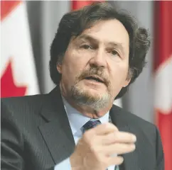  ?? ADRIAN WYLD / THE CANADIAN PRESS FILES ?? Supreme Court of Canada Chief Justice Richard Wagner says the COVID-19 pandemic had a transforma­tive effect
on how the country’s top court operates.