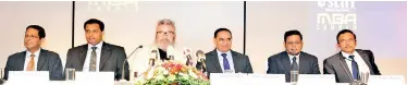  ??  ?? (L-R) Prof. RahulaAtta­lage - Dean / Faculty of Graduate Studies and Research; Prof. Samantha Thelijjago­da - Dean / SLIIT Business School; Prof. Michel Rod - Associate Dean, Carleton University, Canada; Prof. Lalith Gamage - Vice Chancellor – SLIIT;...