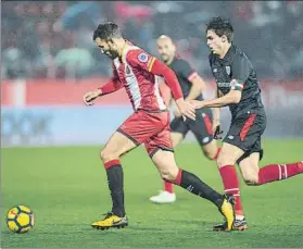  ?? FOTO: PERE PUNTÍ ?? Cristhian Stuani logró los dos goles del Girona ante el Athletic Club de Bilbao