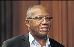  ?? PHOTO: ALON SKUY ?? Deputy Defence Minister and Umkhonto weSizwe Military Veterans Associatio­n leader, Kebby Maphatsoe.