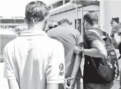  ??  ?? The two brothers being arrested after a police report was lodged by an elder brother.