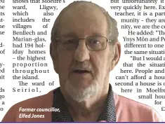  ?? ?? Former councillor, Elfed Jones