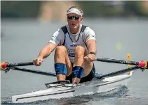  ?? STEVE MCARTHUR/PHOTOSPORT ?? Comeback rower Mahe Drysdale was more than happy with a fourth-place finish at the Karapiro Club regatta.