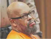 ?? DAVID MCNEW/POOL PHOTO VIA AP ?? Marion “Suge” Knight in court in Los Angeles on Thursday.