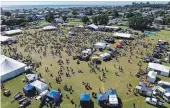  ?? ?? An estimated 7000 people spent Saturday at the Hokitika Wildfoods Festival, a significan­t turnout for its 35th year which shows that the West Coast event has not lost its popularity.