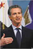  ?? Rich Pedroncell­i / Associated Press ?? “Meaningful” news is on the way, Gov. Gavin Newsom said.