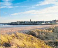  ??  ?? West Sands beach on the beautiful Fife coast