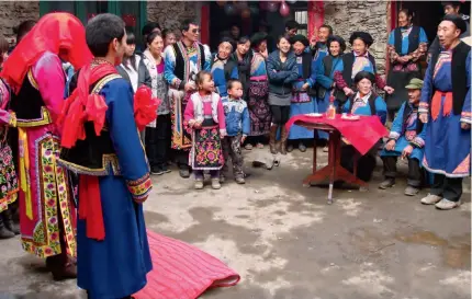  ?? ?? A marriage ceremony of Qiang ethnic group in A’er Village