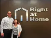  ?? SUBMITTED PHOTO ?? Steve and Christina Gettins are owners of Right at Home in Lower Pottsgrove, and in-home care agency that serves parts of Berks, Chester and Montgomery counties.