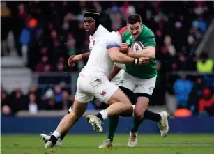  ?? (Getty) ?? Sexton during the Ireland Six Nations match against England at Twickenham in 2018