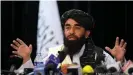 ??  ?? Zabihullah Mujahid tried to present the Taliban as less extreme than many fear