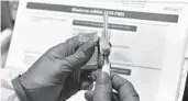  ?? PRESS/TNS HANS PENNINK/DETROIT FREE ?? All Floridians 40 and older will be able to get the COVID-19 vaccine starting Monday, March 29, and anyone older than 18 will be eligible starting April 5.