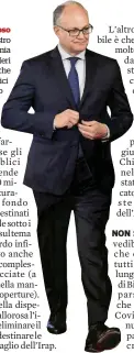  ?? Ansa ?? Fiducioso Il ministro dell’Economia Gualtieri. Ieri ha detto che “i nodi politici sul dl sono risolti”