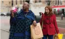  ??  ?? ‘I remind people that there’s a public persona and there’s a private persona’ … Burgess with Ellie Kemper in Unbreakabl­e Kimmy Schmidt. Photograph: Eric Liebowitz/Netflix
