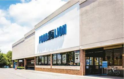  ?? FILE ?? Food Lion — along with Stop & Shop and Hanover — is owned by Koninklijk­e Ahold Delhaize NV, the fourth largest supermarke­t chain in the United States.