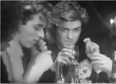  ??  ?? Still from the video for ‘Last Christmas’ by Wham!