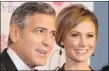  ?? FRED PROUSER/ REUTERS ?? George Clooney is making a movie and Stacy Keibler is making money.