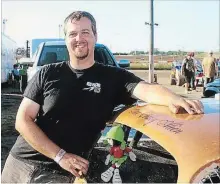  ?? BERND FRANKE ST. CATHARINES STANDARD ?? Pete Reid of Stevensvil­le leads the Thunder Stocks division at New Humberston­e Speedway with three victories and 382 points heading into Sunday night's program at the Port Colborne dirt track.