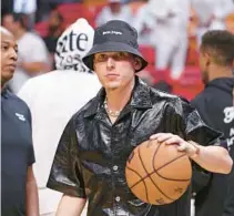  ?? JOHN MCCALL/SOUTH FLORIDA SUN SENTINEL ?? Heat guard Tyler Herro is seen during Game 3 of the Eastern Conference finals Sunday in Miami.