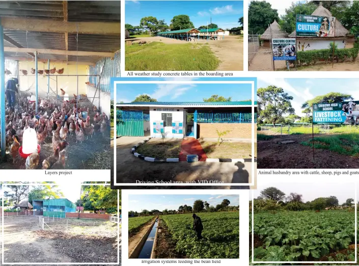  ?? ?? Driving School area, with VID Office
Irrigation systems feeding the bean field