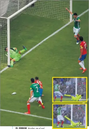  ??  ?? EL ERROR. Keylor, en el gol.