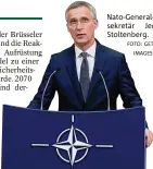  ?? FOTO: GETTY
IMAGES ?? Die USA haben mehr als 850 Satelliten Nato-generalsek­retär Jens Stoltenber­g.