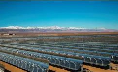  ?? ?? Complexe solaire Noor Ouarzazate dans le sud-est du Maroc.