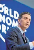  ?? // AFP ?? Sánchez en el foro de Davos