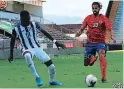  ?? FOTO: CORTESÍA FEDEFUTBOL ?? Honduras empató 1 a 1 contra su par de Costa Rica en San José.