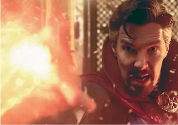  ?? ?? Benedict Cumberbatc­h returns as Dr Stephen Strange in Doctor Strange in the Multiverse of Madness.