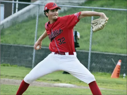  ?? PHOTO BY JOE BOYLE ?? The Albany Athletics swept the Twin Town Devil Cats on July 26, 2021.