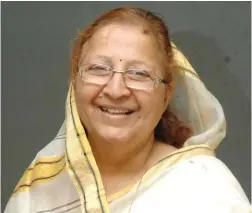  ??  ?? Hon’ble Speaker of Lok Sabha, Smt. Sumitra Mahajan