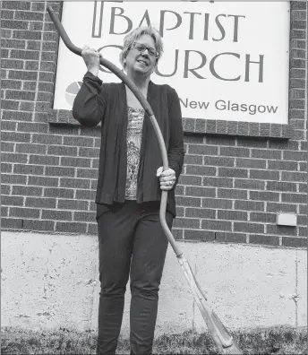  ?? FRAM DINSHAW/THE NEWS ?? Donna Cooper is helping organize volunteers to help rake and clean up yards for people in the community on May 12.