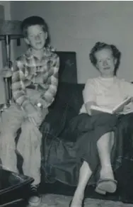  ??  ?? Dave Phillips, age 11, with his mother in September 1955.