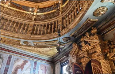  ?? ?? The interior of the 1528 Great German Schola Synagogue is seen June 1 in Venice.