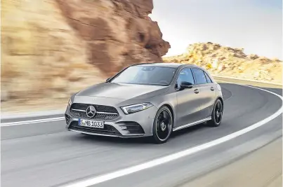  ??  ?? The new Mercedes A-Class is due to get some form of battery propulsion.