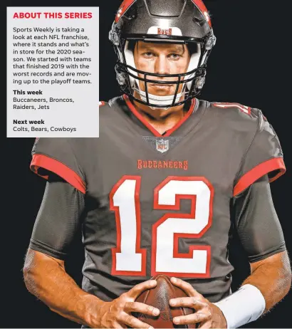  ?? TAMPA BAY BUCCANEERS VIA AP ?? In this June 16 photo, new Buccaneers quarterbac­k Tom Brady is shown wearing his Tampa Bay uniform.