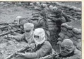  ?? PHOTO COURTESY INDIA CORPS ON THE WESTERN FRONT BY SIMON DOHERTY AND TOM DONOVAN ?? Indian infantry in the trenches, prepared against a gas attack.