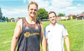  ?? ?? Sam Cane (left) and Brad Weber will share the Gallagher Chiefs captaincy again.