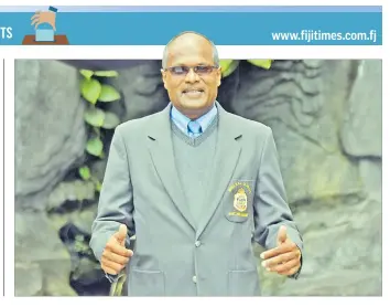  ?? Picture: JONACANI LALAKOBAU ?? Rajendra Prasad after The People’s Alliance Party candidate announceme­nt at the Yue Lai Hotel in Suva
last Thursday.