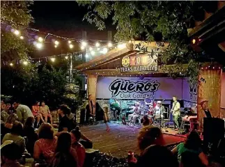  ??  ?? Enjoy a taco and night out at Guero’s.