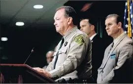  ?? Gary Coronado Los Angeles Times ?? SHERIFF Jim McDonnell announces an arrest in the death of Anthony Avalos, 10. He called officials’ initial reports of the boy’s injuries “grossly overstated.”