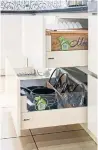  ??  ?? Drawer organizers, particular­ly for unruly and noisy pot lids, will save you time and stress.