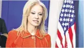  ??  ?? Hopeful: White House senior counsellor Kellyanne Conway