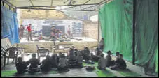  ?? HT ?? A makeshift classroom at the school on Nabha jail premises.